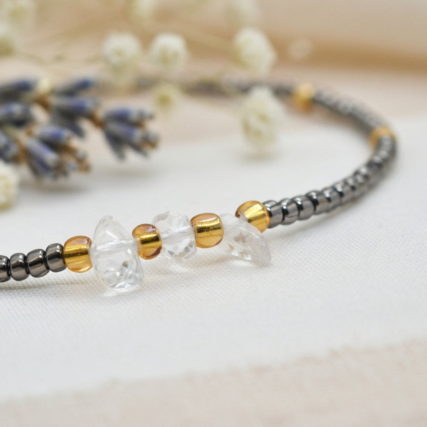 Silver Hourglass Curvy Waistbeads